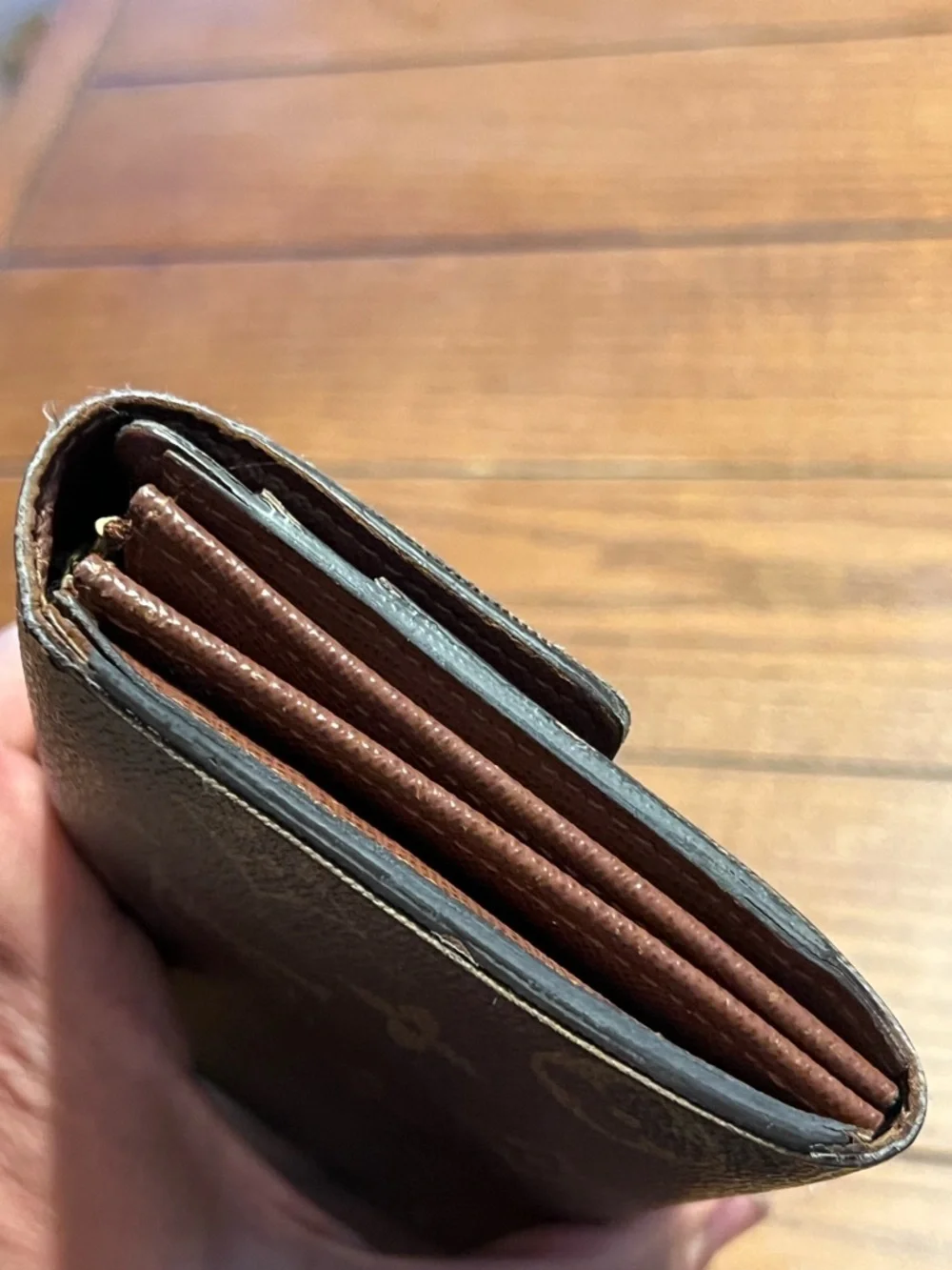 Louis Vuitton Monogram Canvas Long Wallet - Dark Brown Monogram